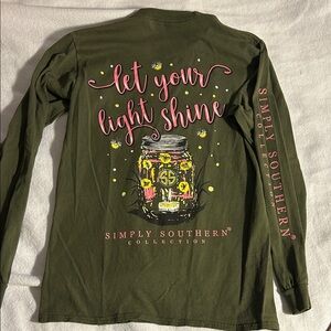 Simply Southern Olive Graphic Long Sleeve Tee